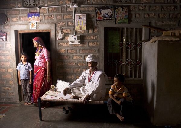 Деревня секты бишной в Индии