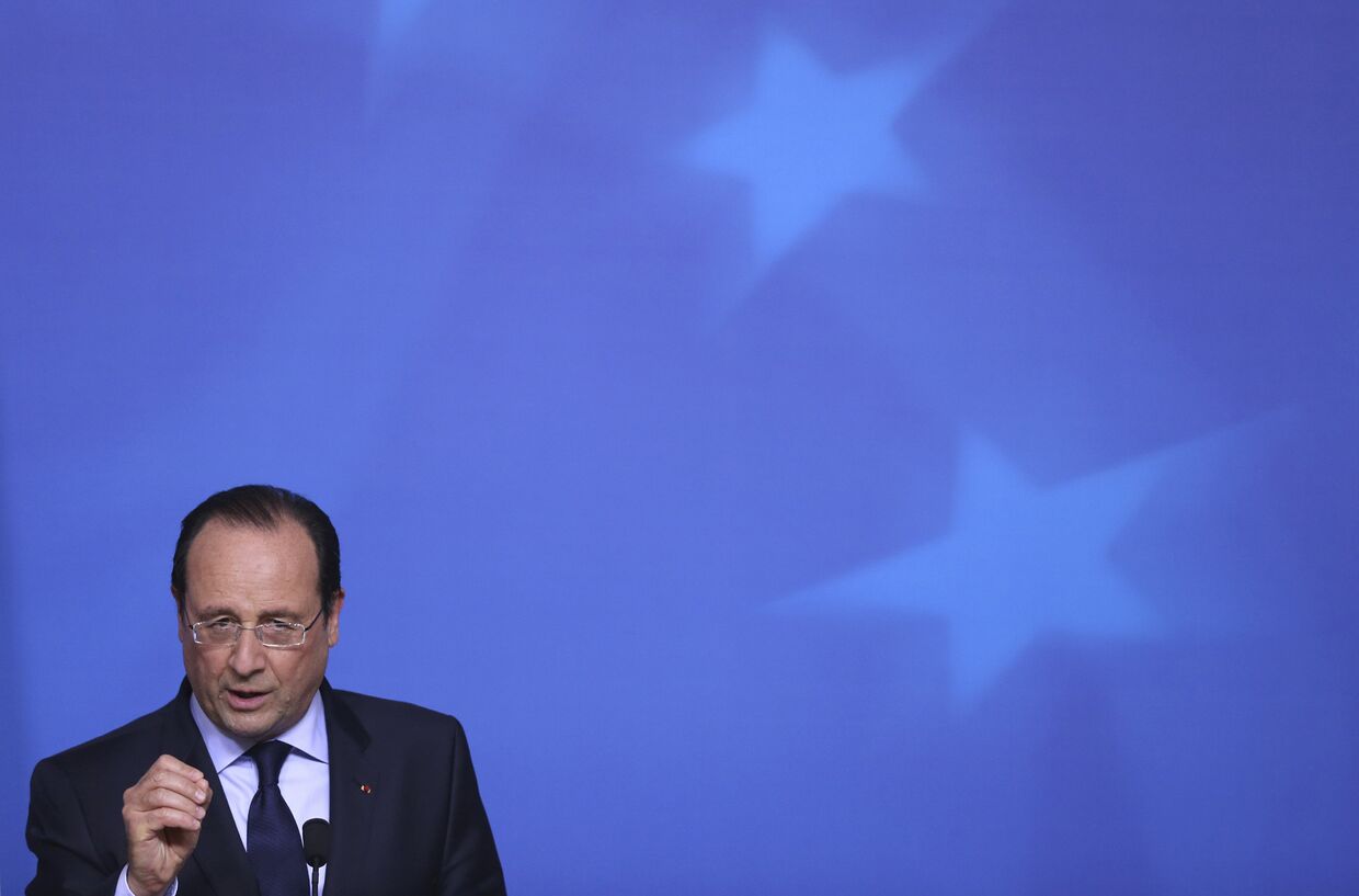 Франсуа Олланд на саммите Евросоюза 27 мая 2014 года