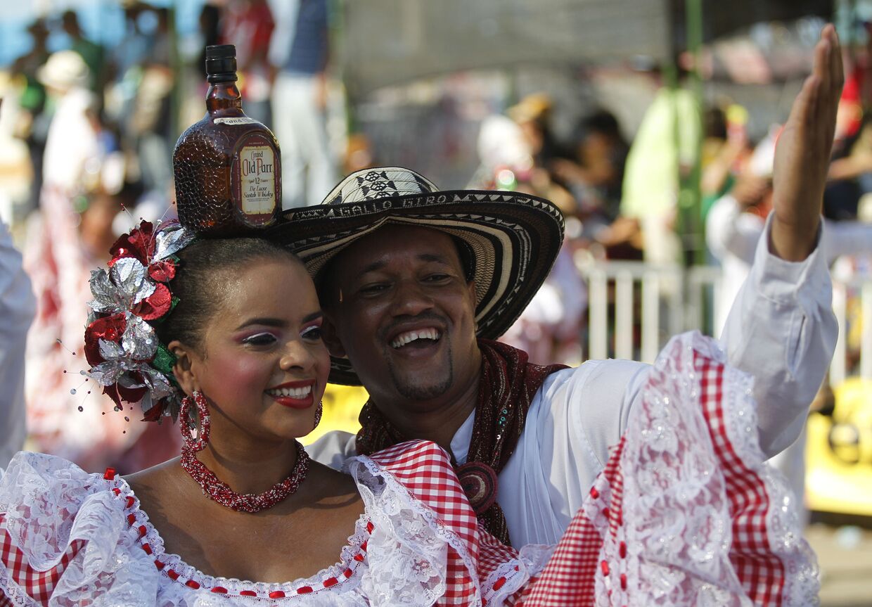 Карнавал в городе Баранкилла в Колумбии