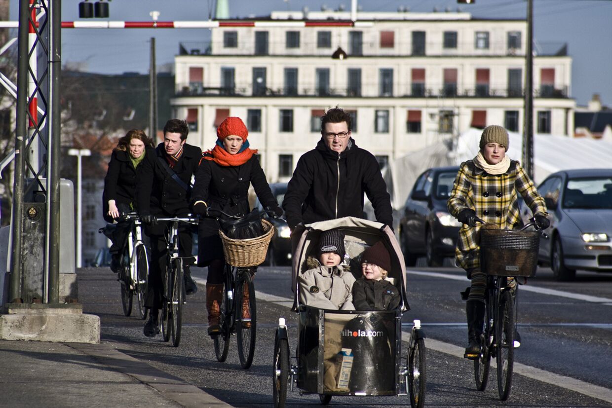Велосипедисты в Копенгагене