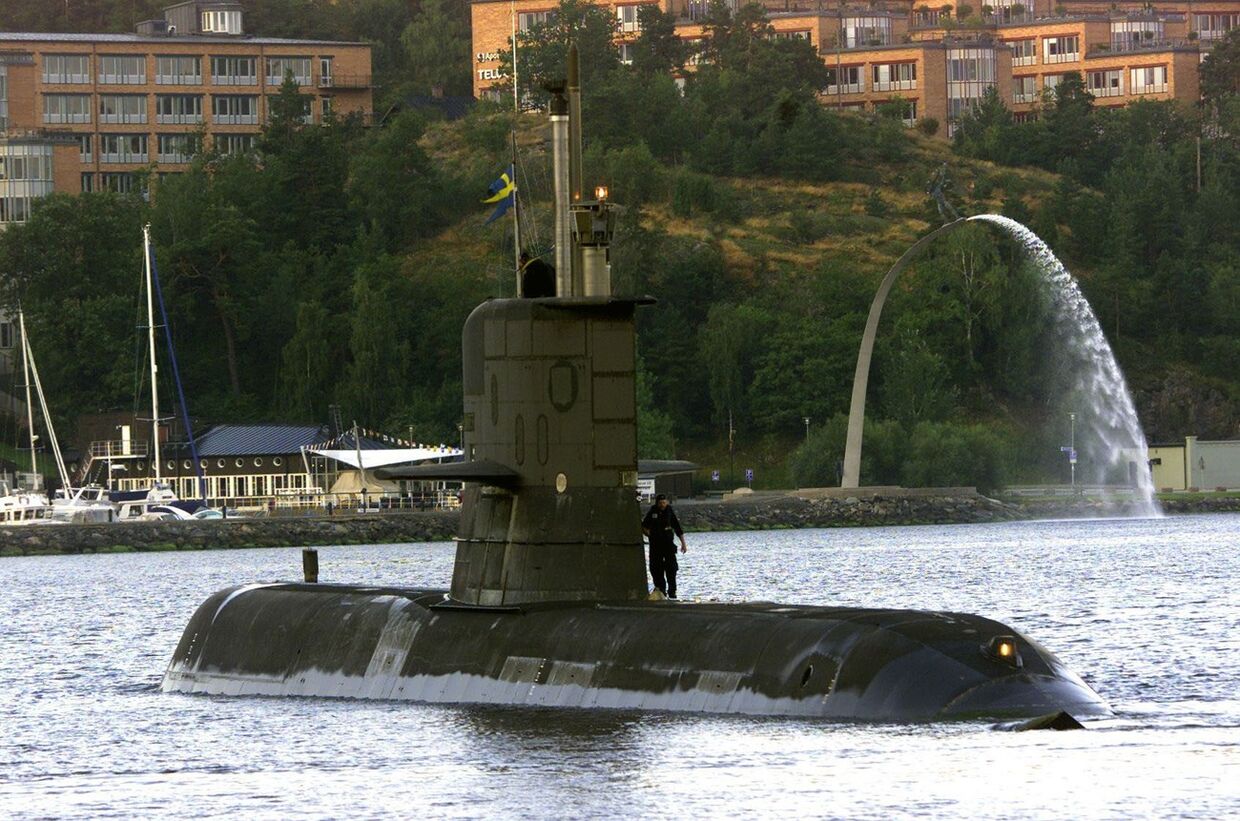 Подводная лодка флота Швеции 