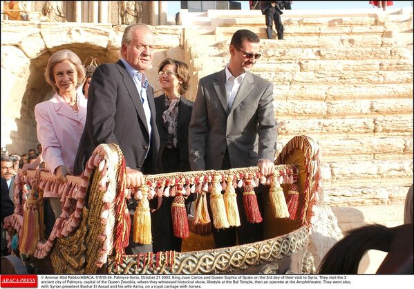 Король Испании Хуан Карлос I и президент Сирии Башар Асад