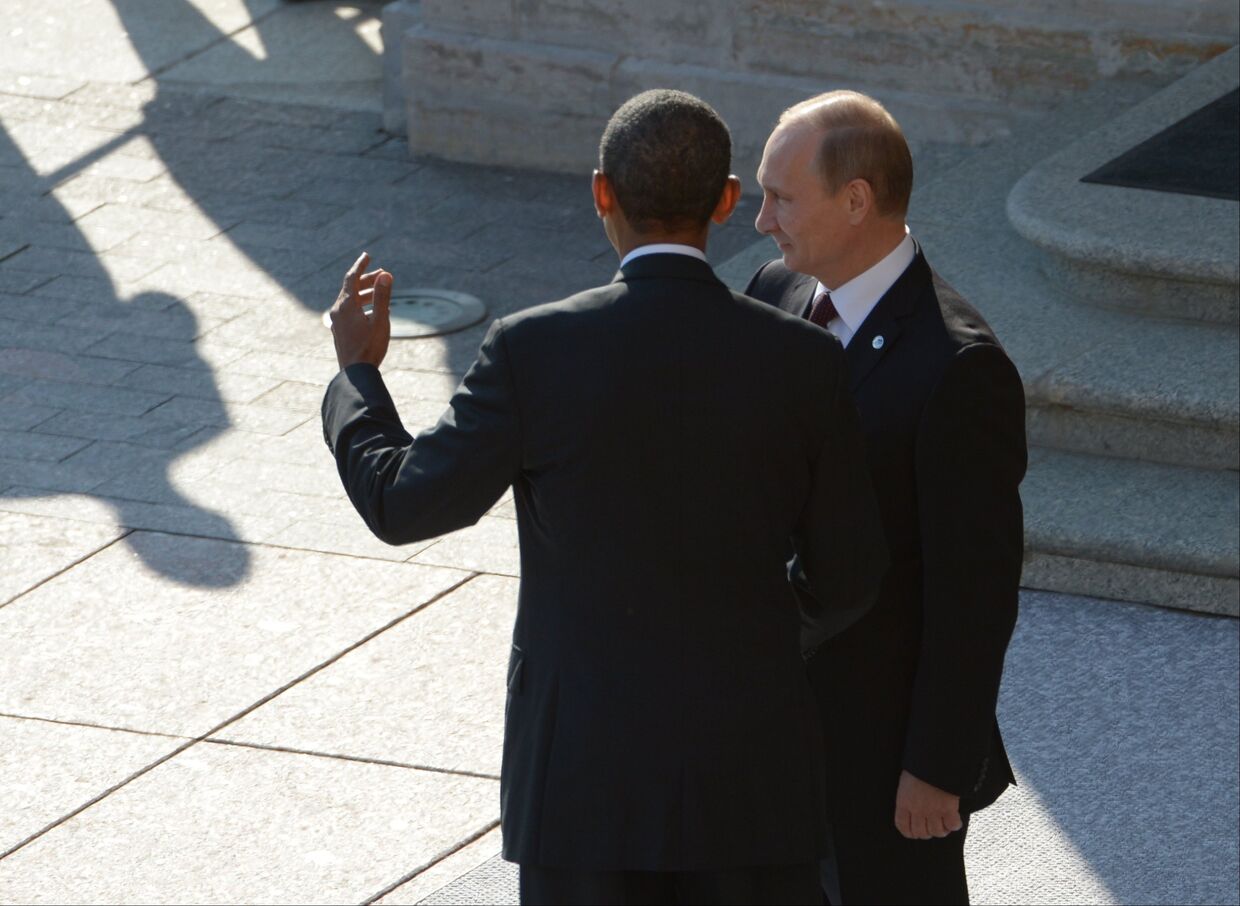 Президент России Владимир Путин и Президент Соединенных Штатов Америки Барак Обама