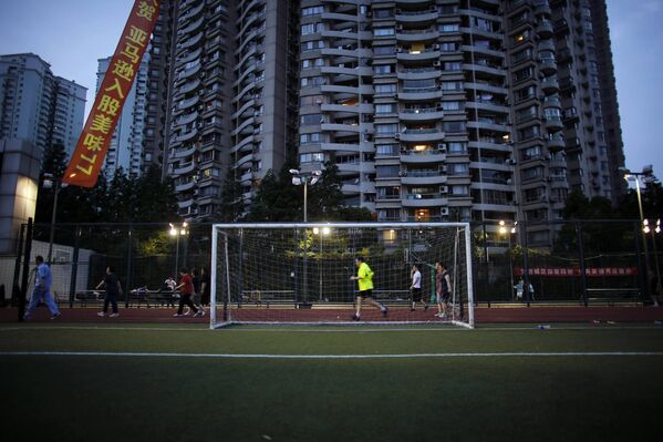 Футбольные ворота в Шанхае