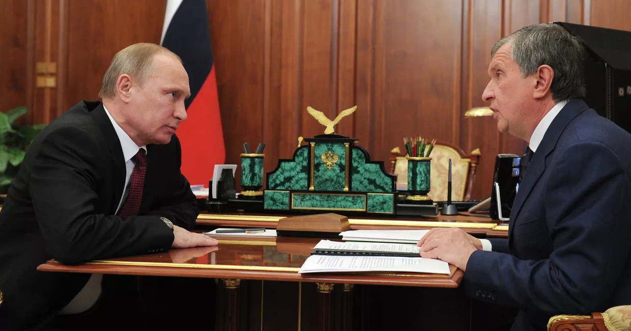 В.Путин встретился с И.Сечиным в Кремле В.Путин встретился с И.Сечиным в Кремле