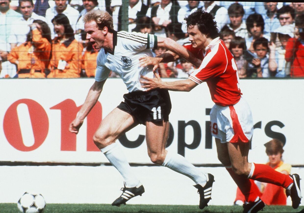 Матч Кубка мира 1982 года между командами Германии и Австрии
