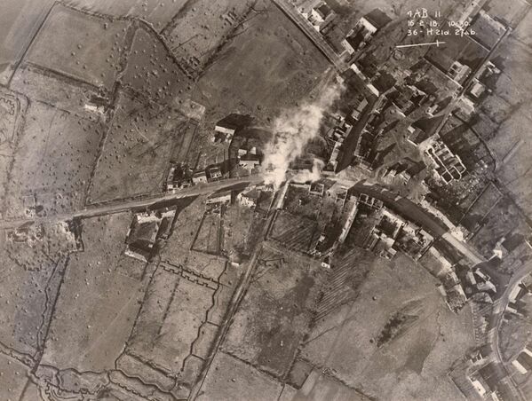 Западный фронт, снимок с британского самолета