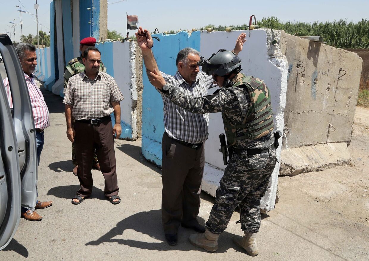 Проверки на блокпосту в Багдаде