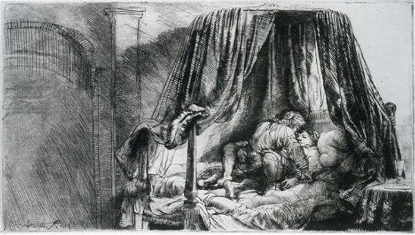 Рембрандт «Французская постель», 1646