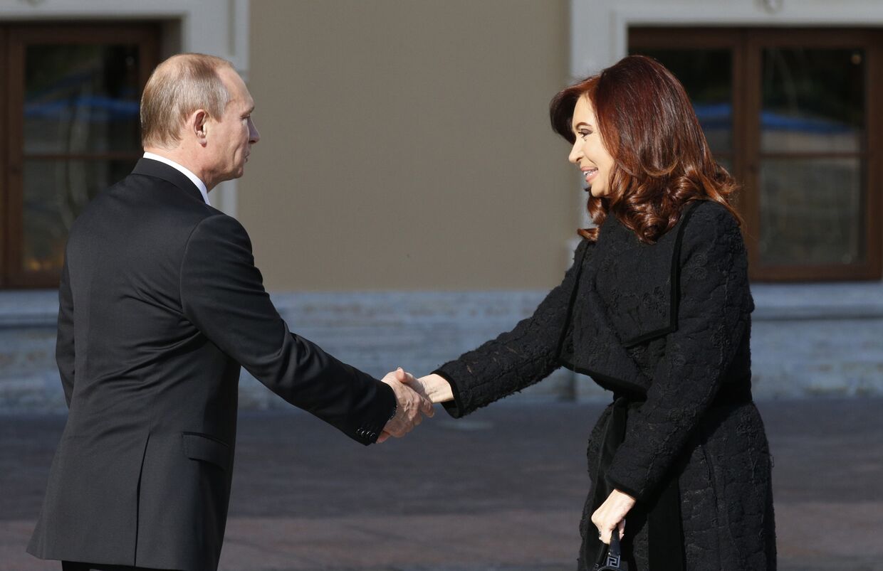 Владимир Путин и Кристина Киршнер на саммите G20 