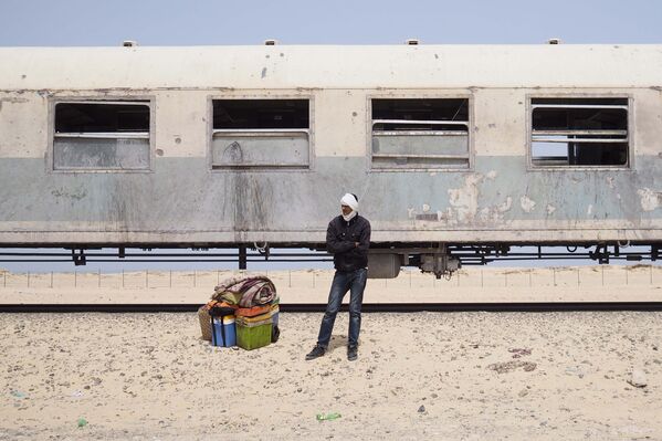Поезд горнодобыващей корпорации SNIM в Мавритании