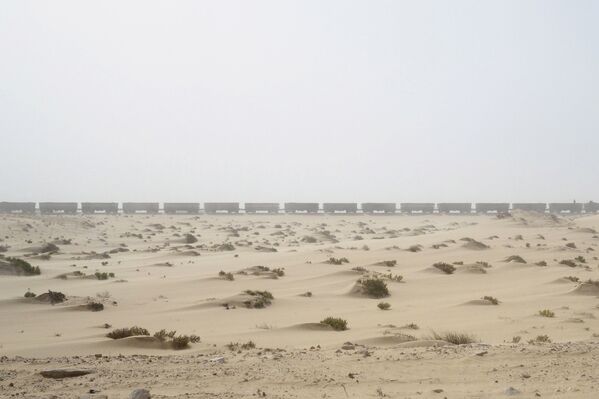 Поезд горнодобыващей корпорации SNIM в Мавритании