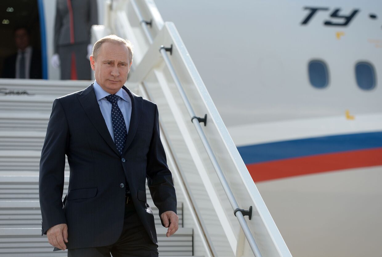Владимир Путин прибывает в Самару
