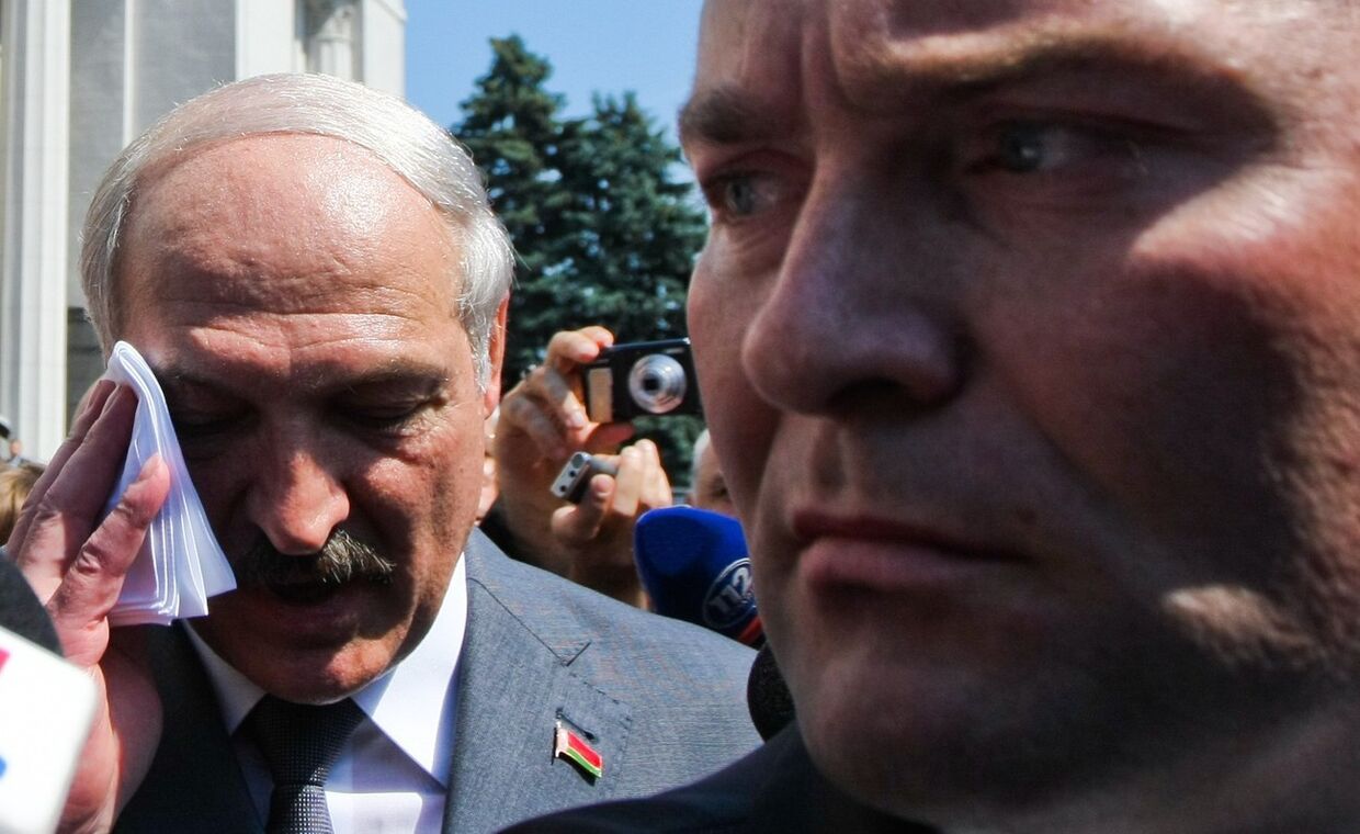 Александр Лукашенко на церемонии инаугурации Петра Порошенко