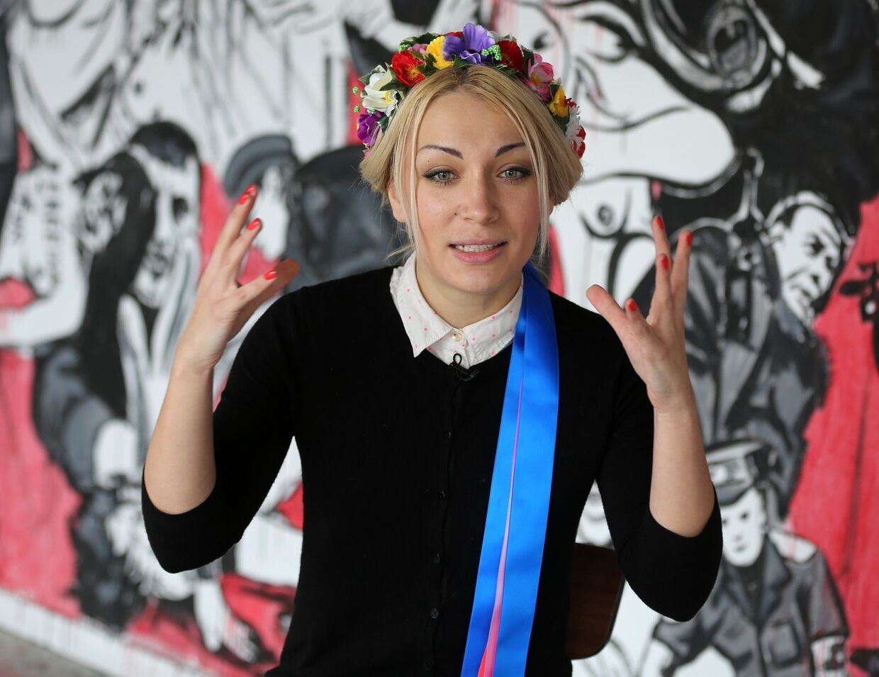 Лидер группы FEMEN Инна Шевченко