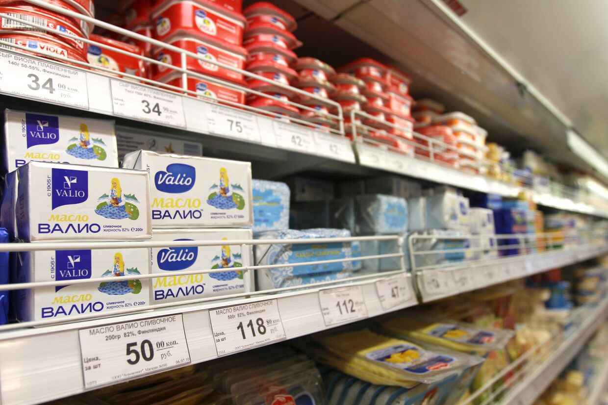 В России с 23 июля вводится временный запрет на поставку финской мясомолочной продукции Валио