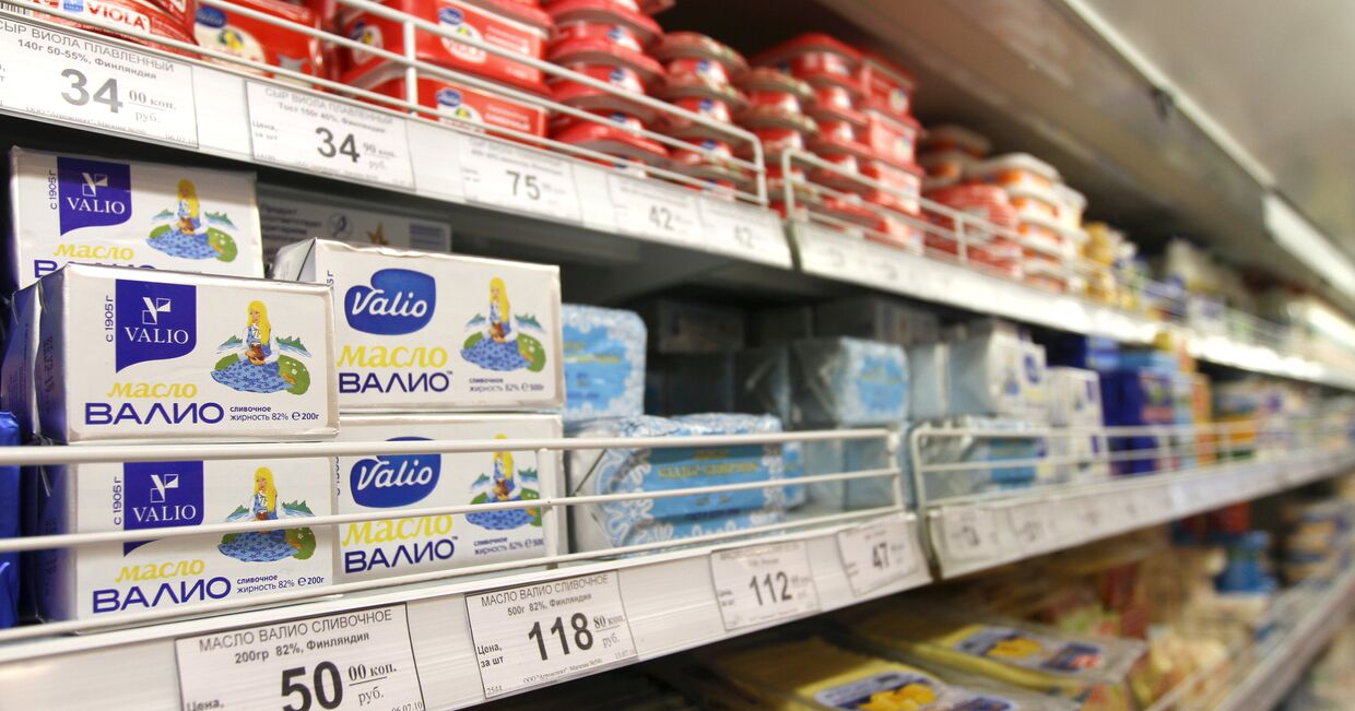 В России с 23 июля вводится временный запрет на поставку финской мясомолочной продукции Валио