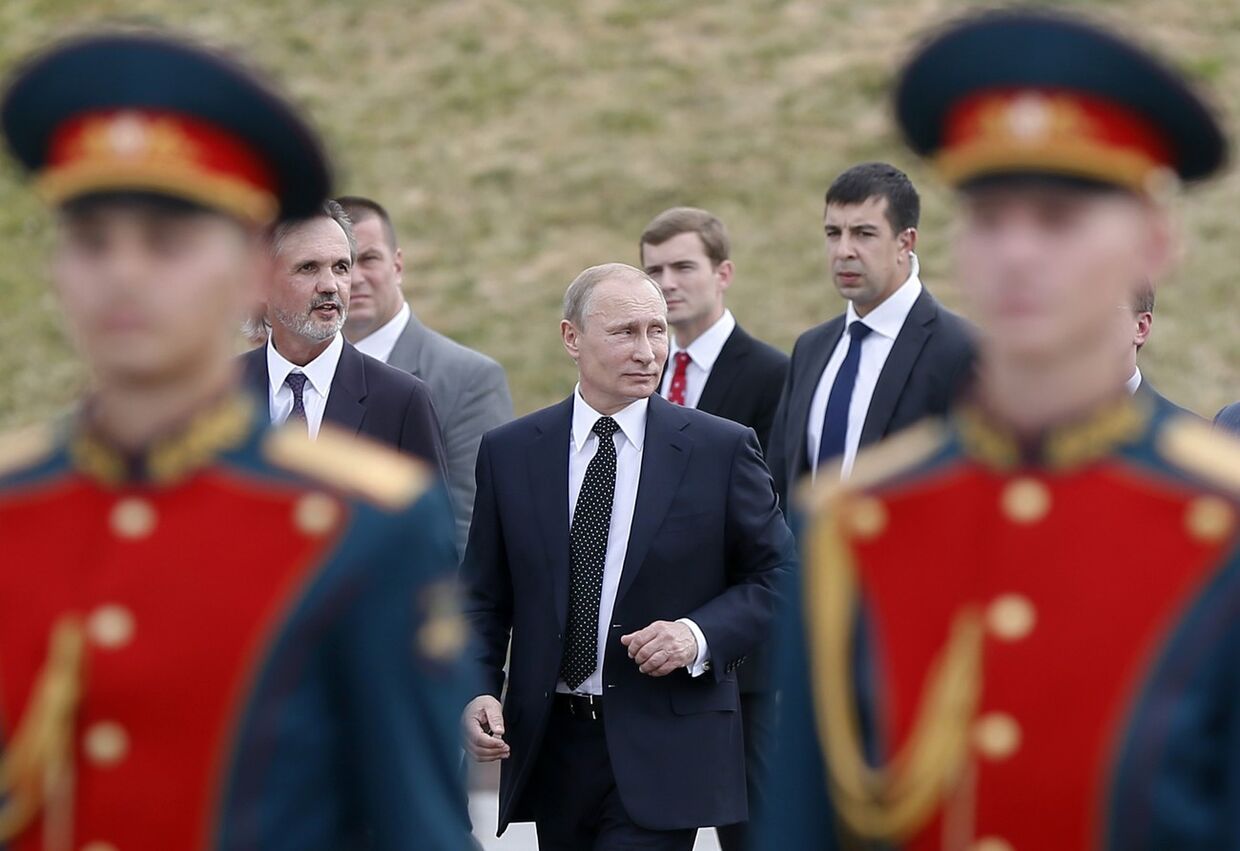 Владимир Путин на церемонии открытия памятника героям Первой мировой войны