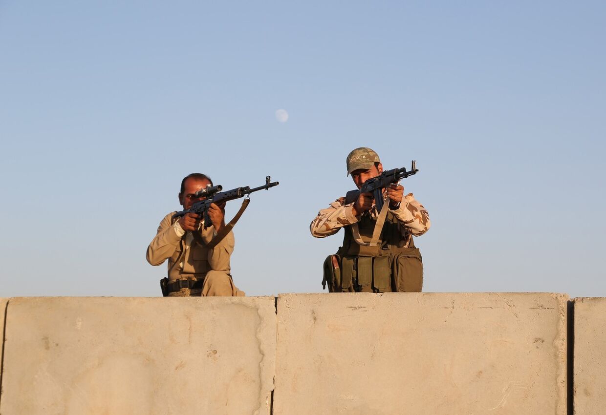 Бойцы курдских вооруженных формирований «пешмерга»