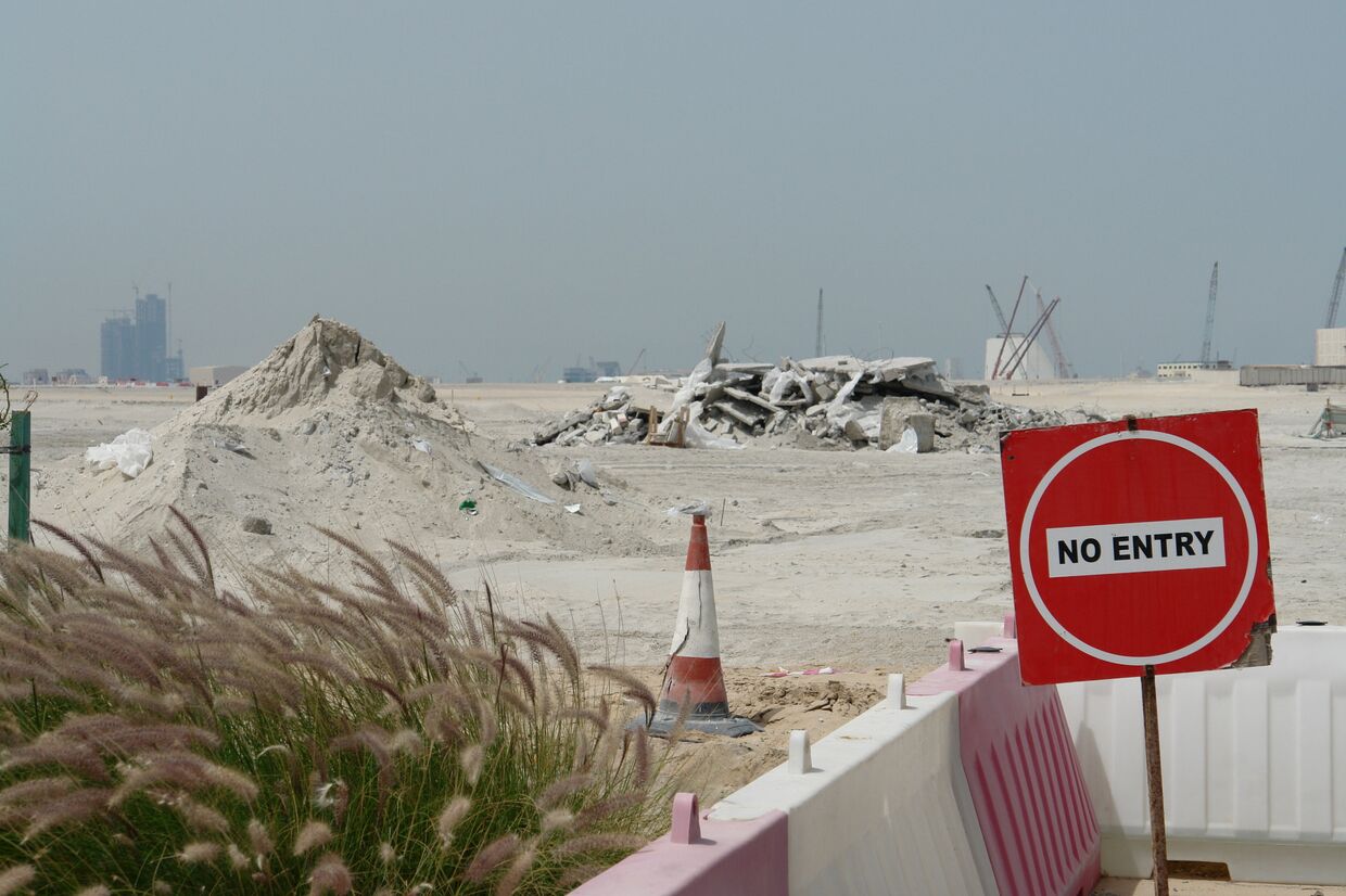Место строительства музейного комплекса на острове Саадият в Абу-Даби. 