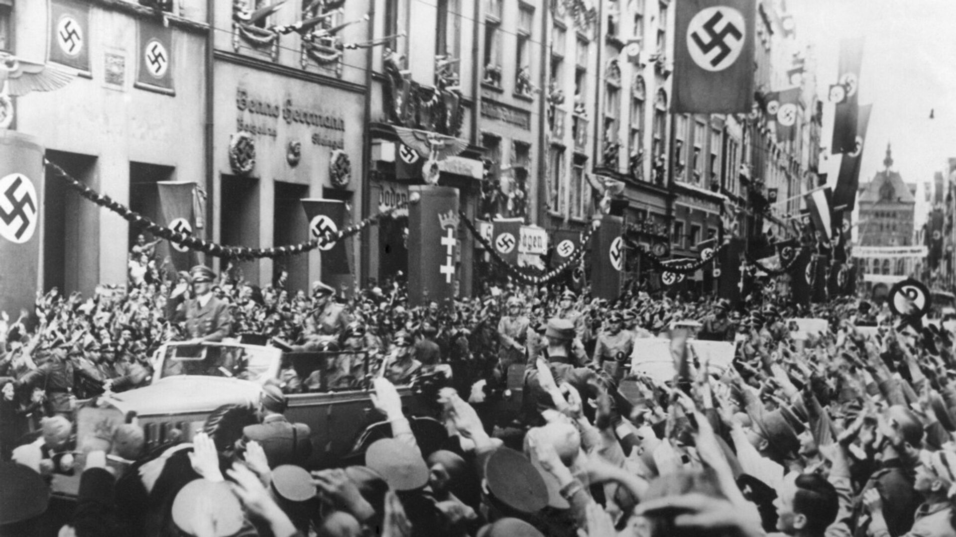 Данциг (Гданьск) приветствует Гитлера, 19 сентября 1939 года - ИноСМИ, 1920, 02.09.2014