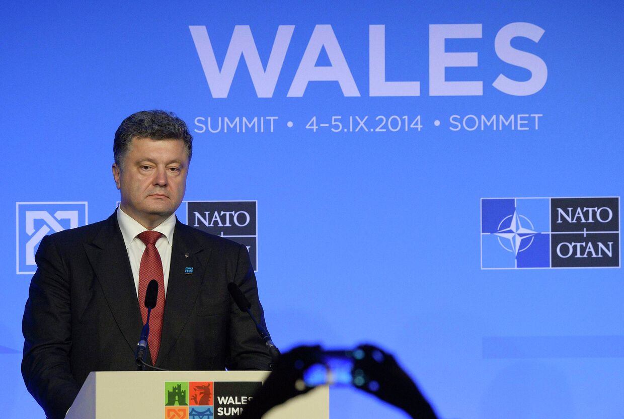 Президент Украины Петр Порошенко на саммите НАТО в Уэльсе
