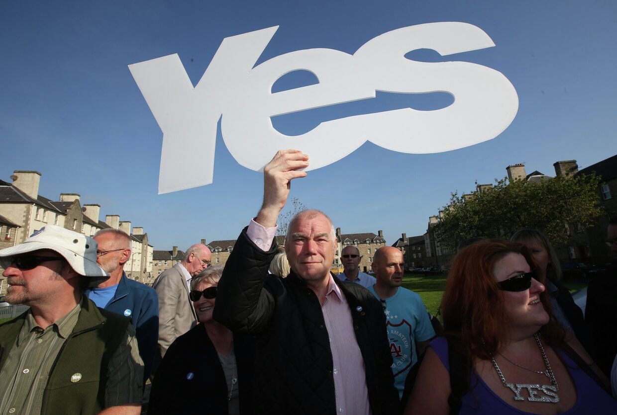 Акция в поддержку независимости Шотландии