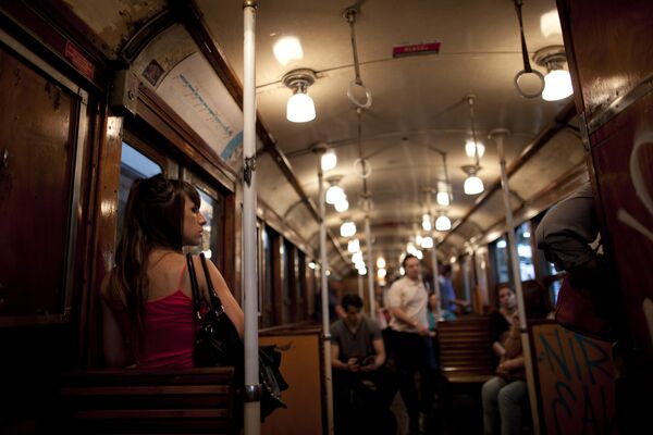 Деревянные вагоны метро в Буэнос-Айресе