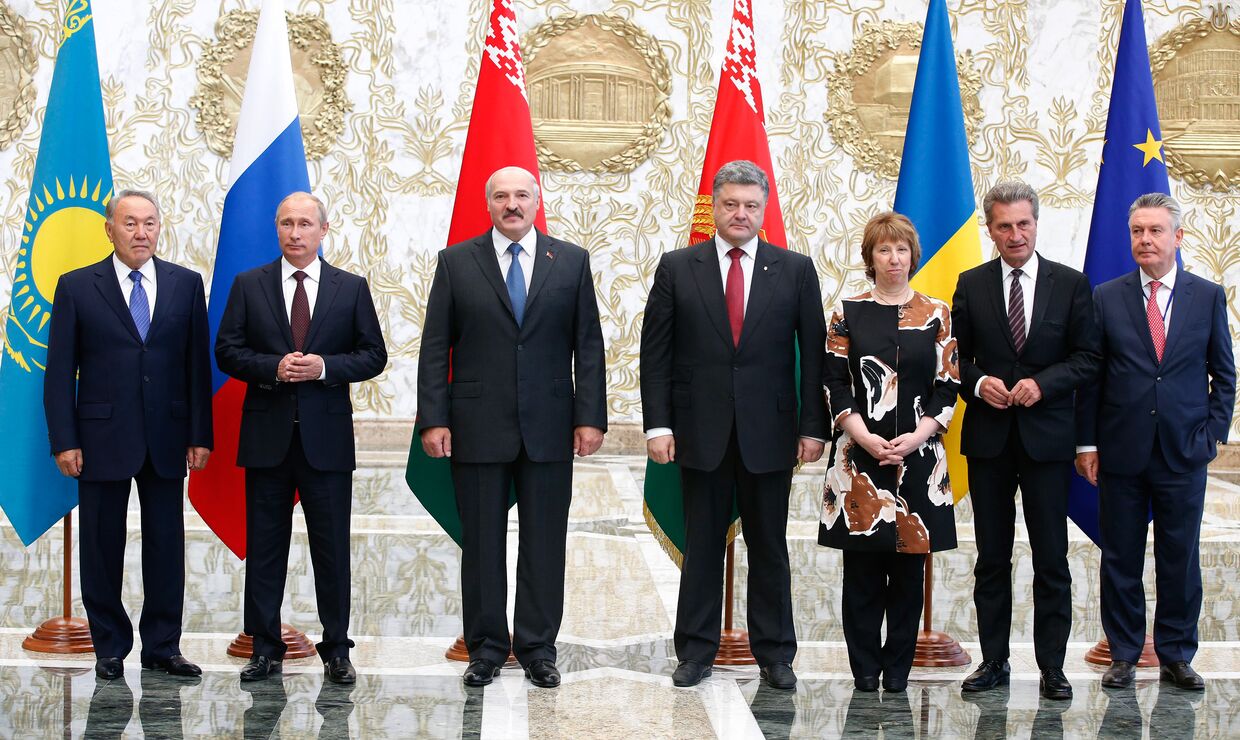 Встреча глав государств Таможенного союза с президентом Украины и представителями Европейской комиссии