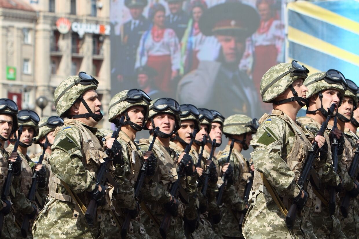 Парад в центре Киева в честь Дня независимости Украины