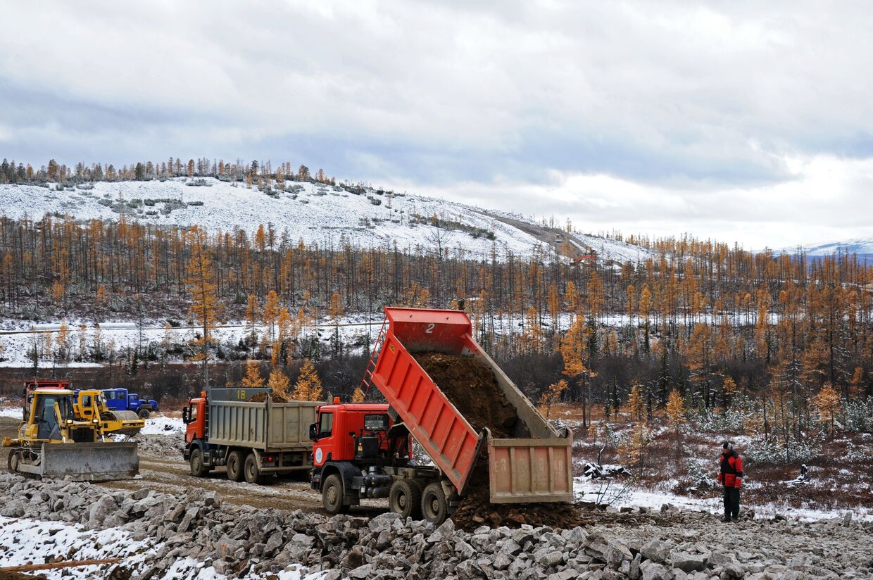 Строительство дороги в Олекминском районе Республика Саха (Якутия)