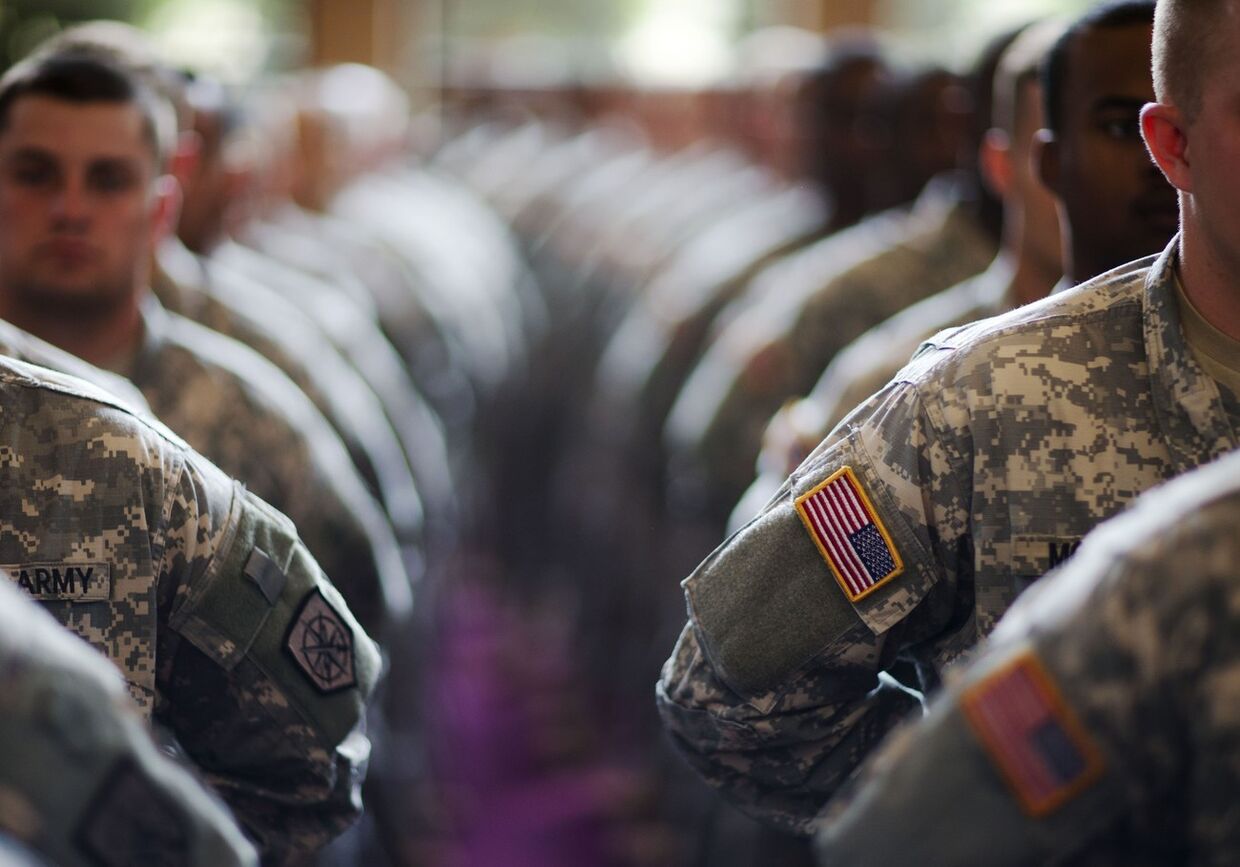 Американские солдаты перед отправкой в Афганистан