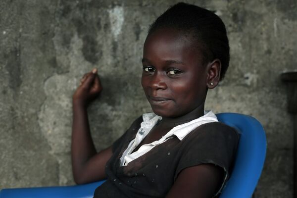 Кумба Файях, выздоровевшая после заболевания лихорадкой Эбола