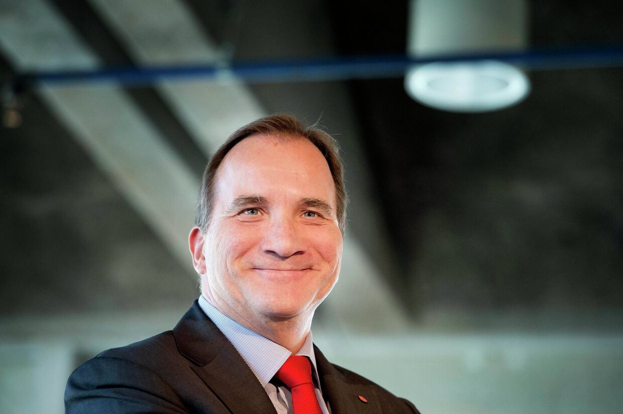 Лидер социал-демократической партии Швеции Стефан Левен