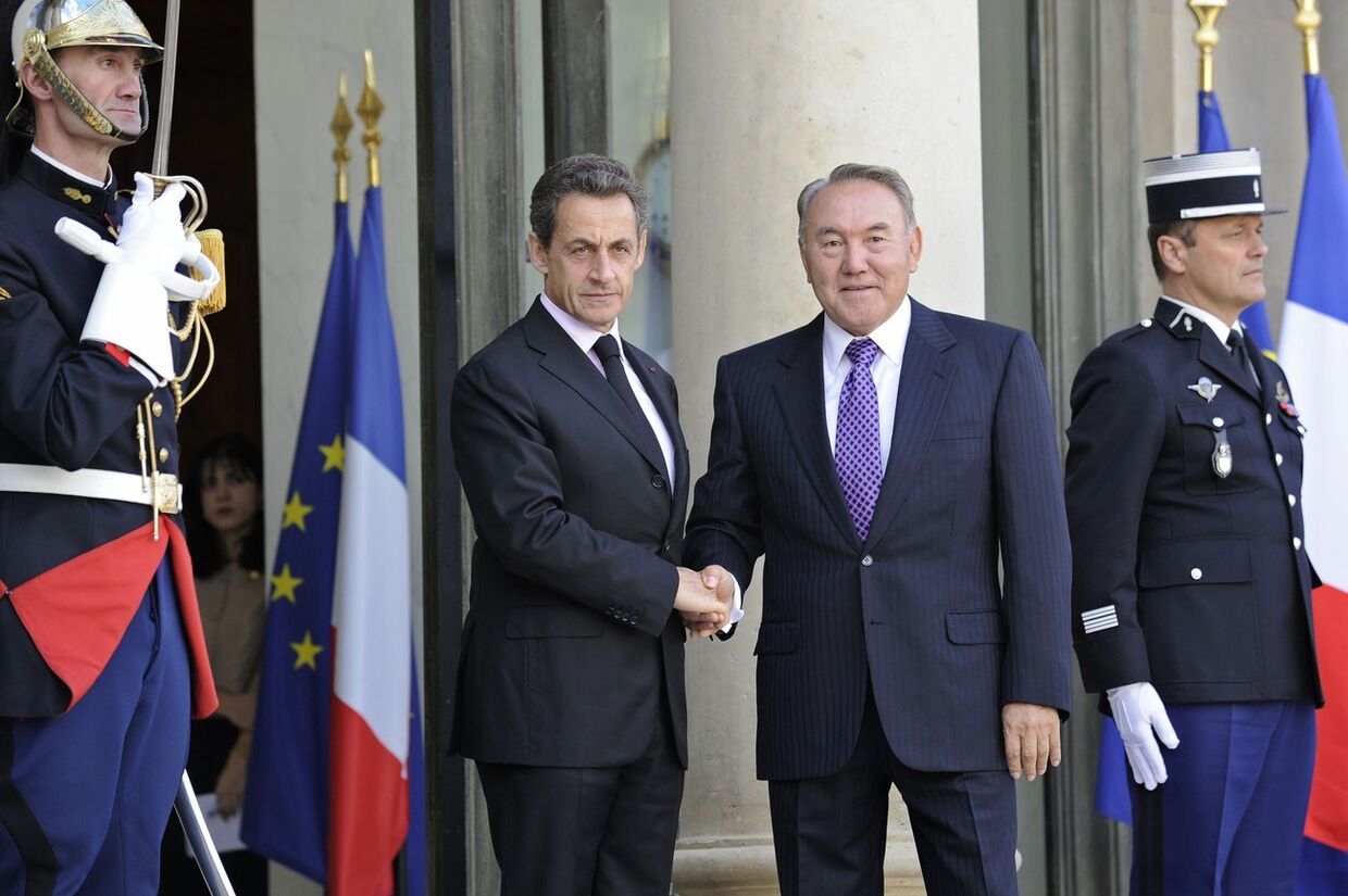 Встреча президента Казахстана Нурсултана Назарбаева с президентом Франции Николя Саркози, 2011 год