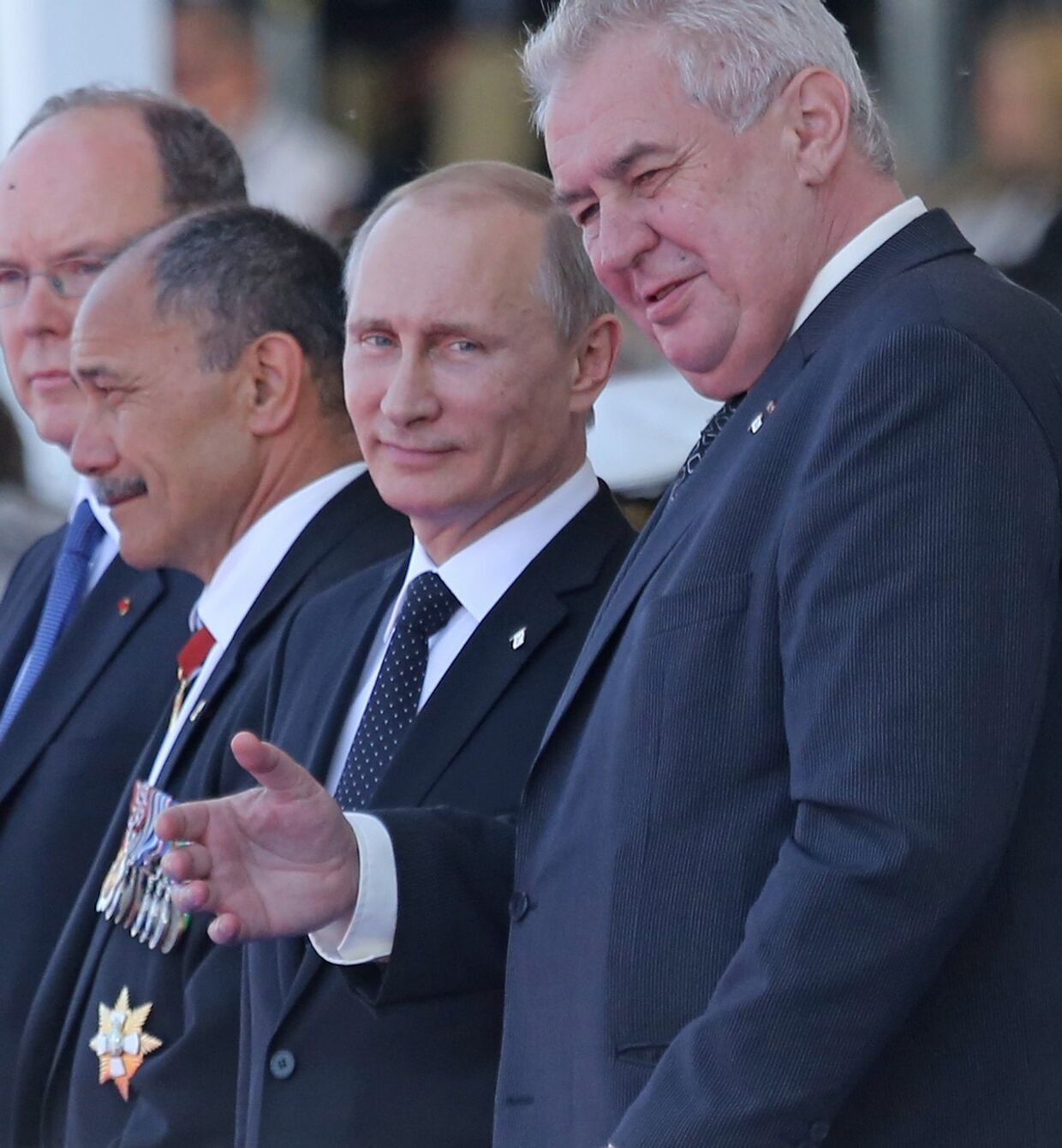 Президент России Владимир Путин и президент Чехии Милош Земан