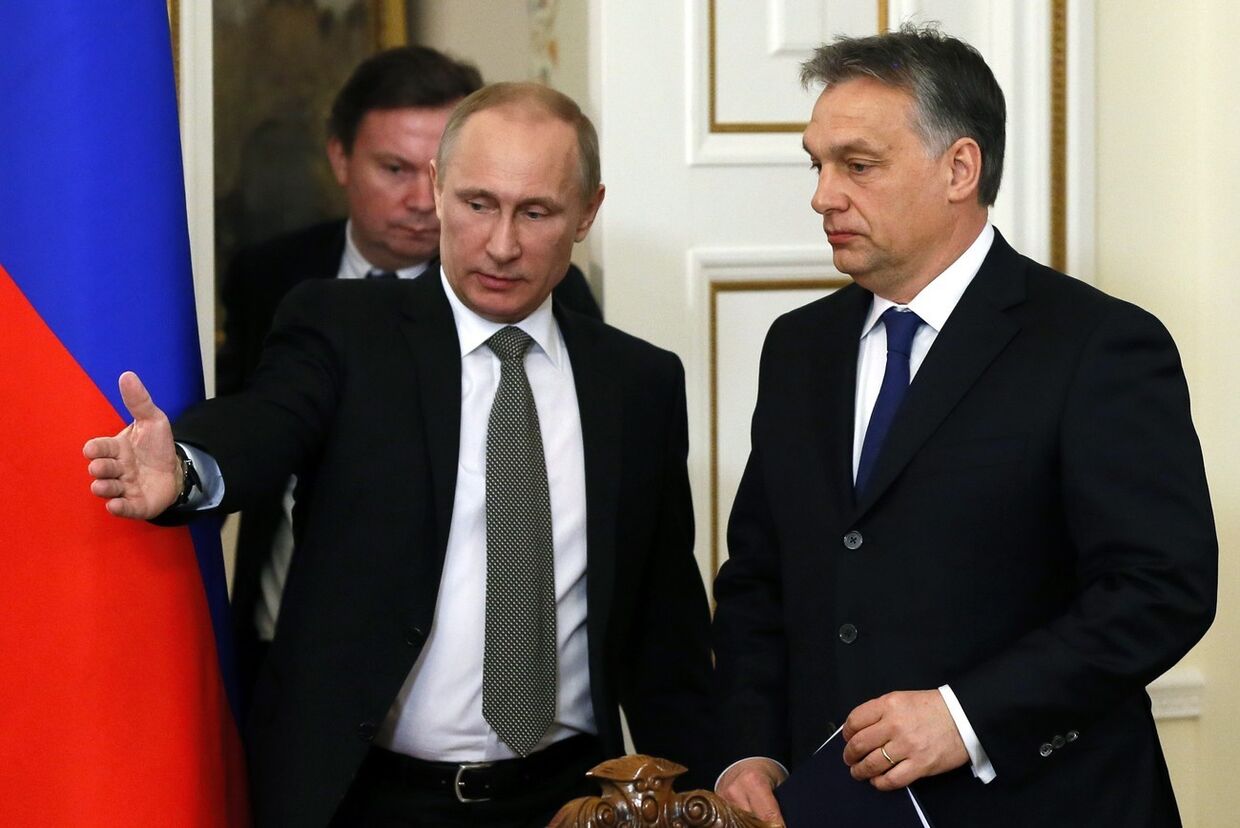Владимир Путин и премьер-министр Венгрии Виктор Орбан