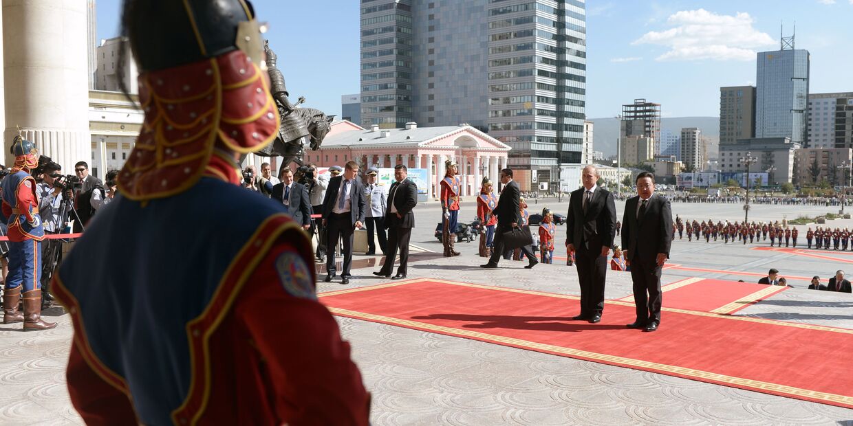 Рабочий визит В.Путина в Монголию