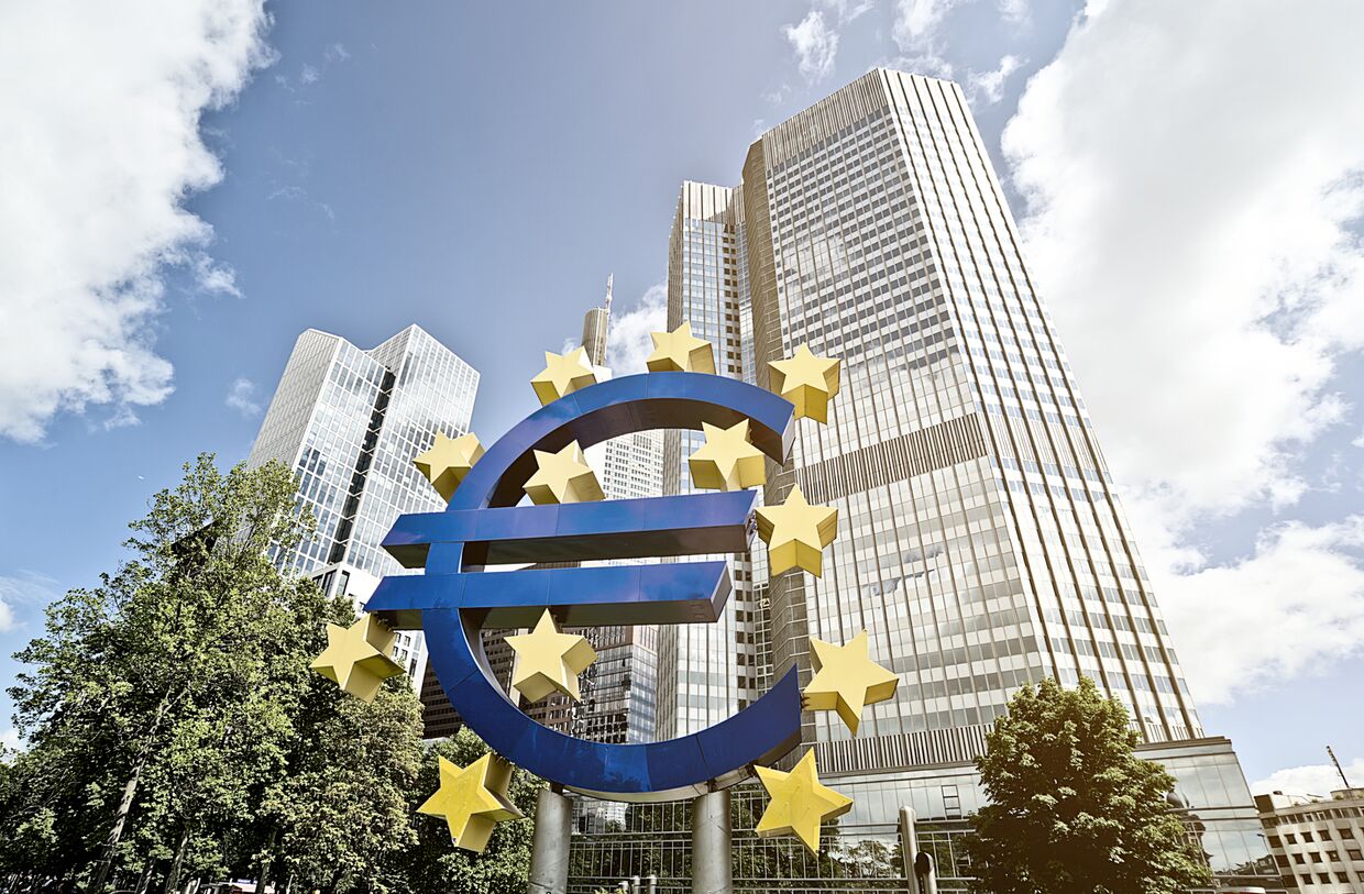 Штаб-квартира Европейского центрального банка во Франкфурте-на-Майне