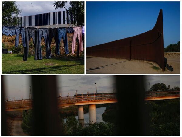 Забор на границе США и Мексики в Браунсвилле
