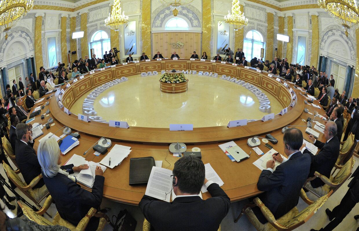 Второе рабочее заседание участников саммита Группы двадцати