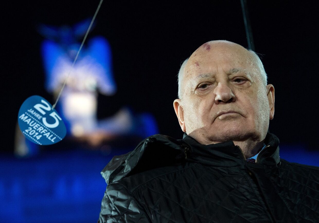 Михаил Горбачев на праздновании 25-летия падения Берлинсой стены