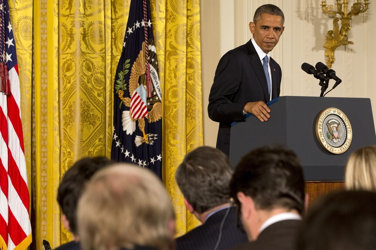 Барак Обама на пресс-конференции по результатам выборов в Конгресс