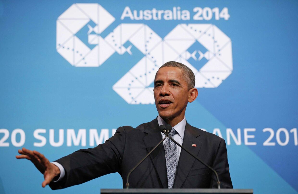 Президент США Барак Обама на саммите G20, 16 ноября 2014