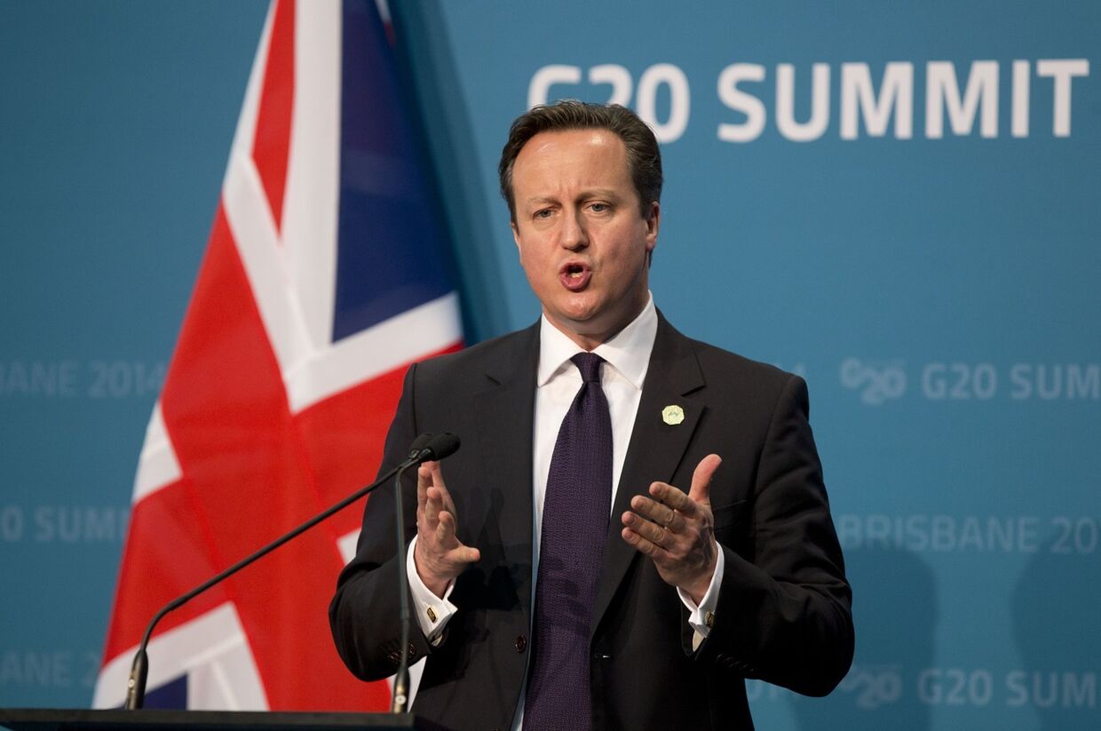 Премьер-министр Великобритании Дэвид Кэмерон на саммите G20 в Австралии
