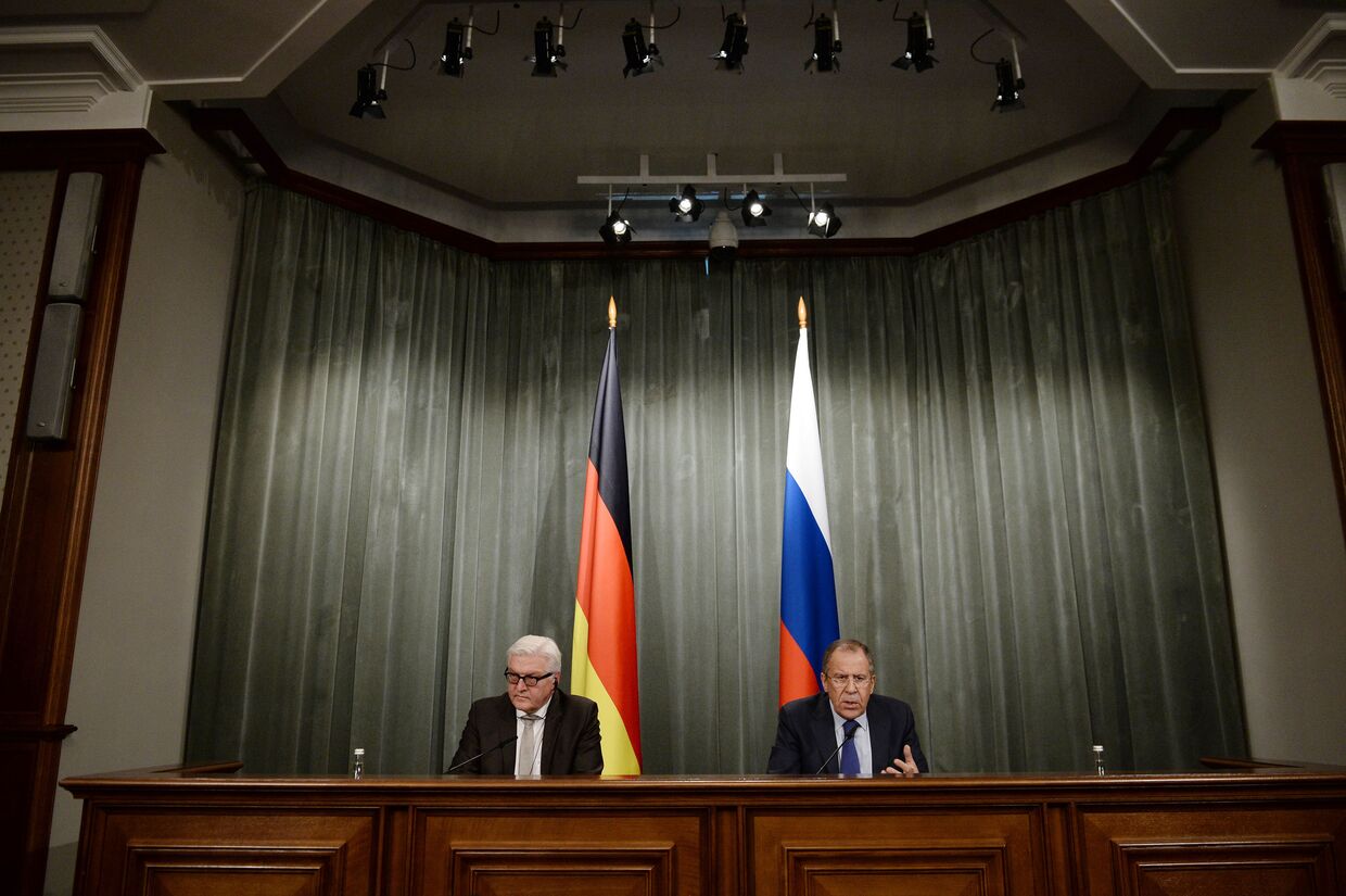 Встреча глав МИД России и Германии Сергея Лаврова и Франка-Вальтера Штайнмайера