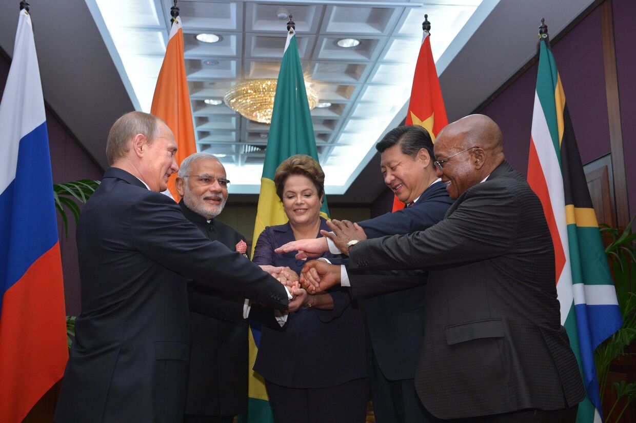 Лидеры стран-членов БРИКС на саммите Группы двадцати