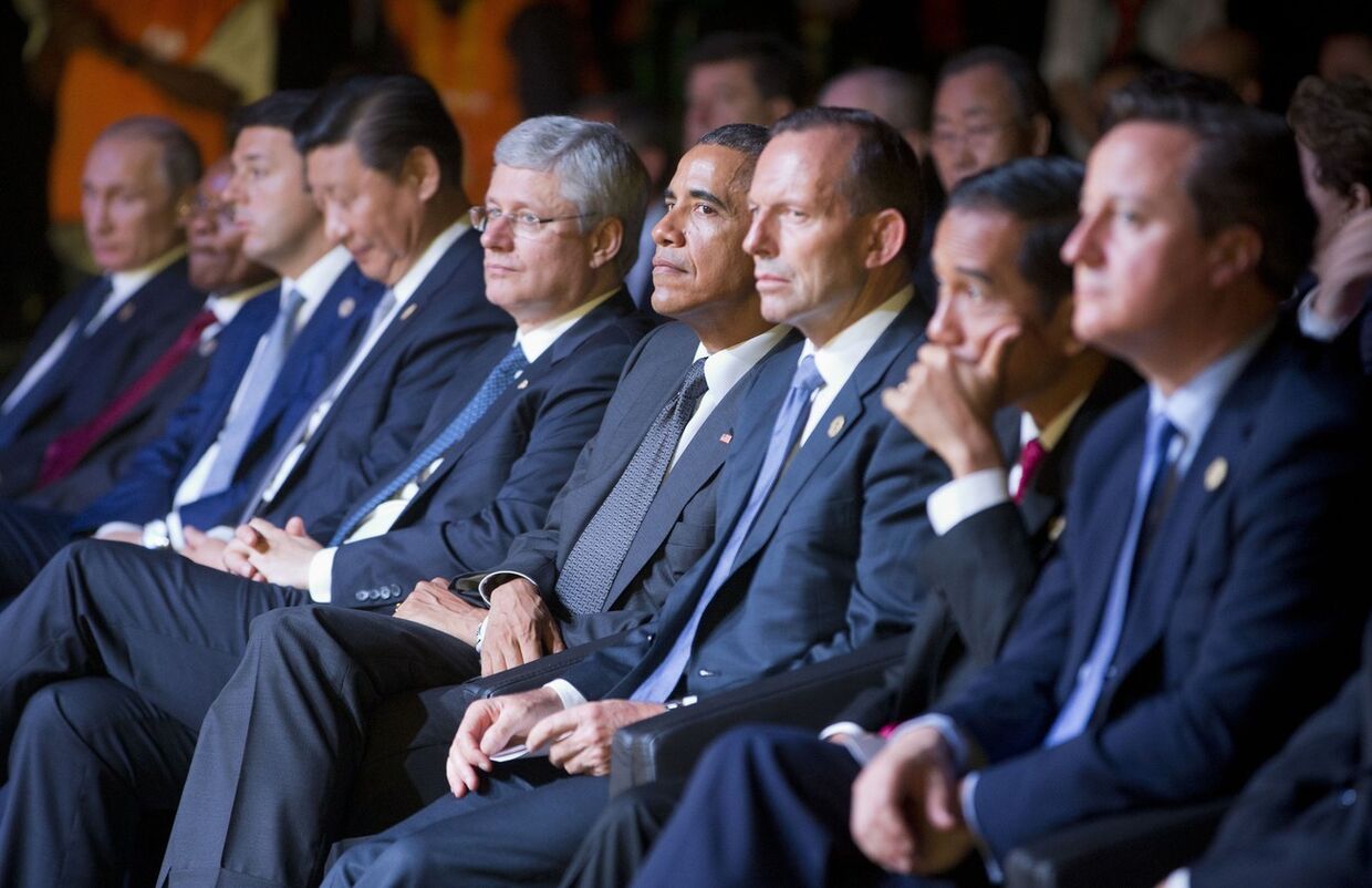 Владимир Путин, Тони Эбботт, Си Цзиньпин, Барак Обама и другие лидеры на саммите G20