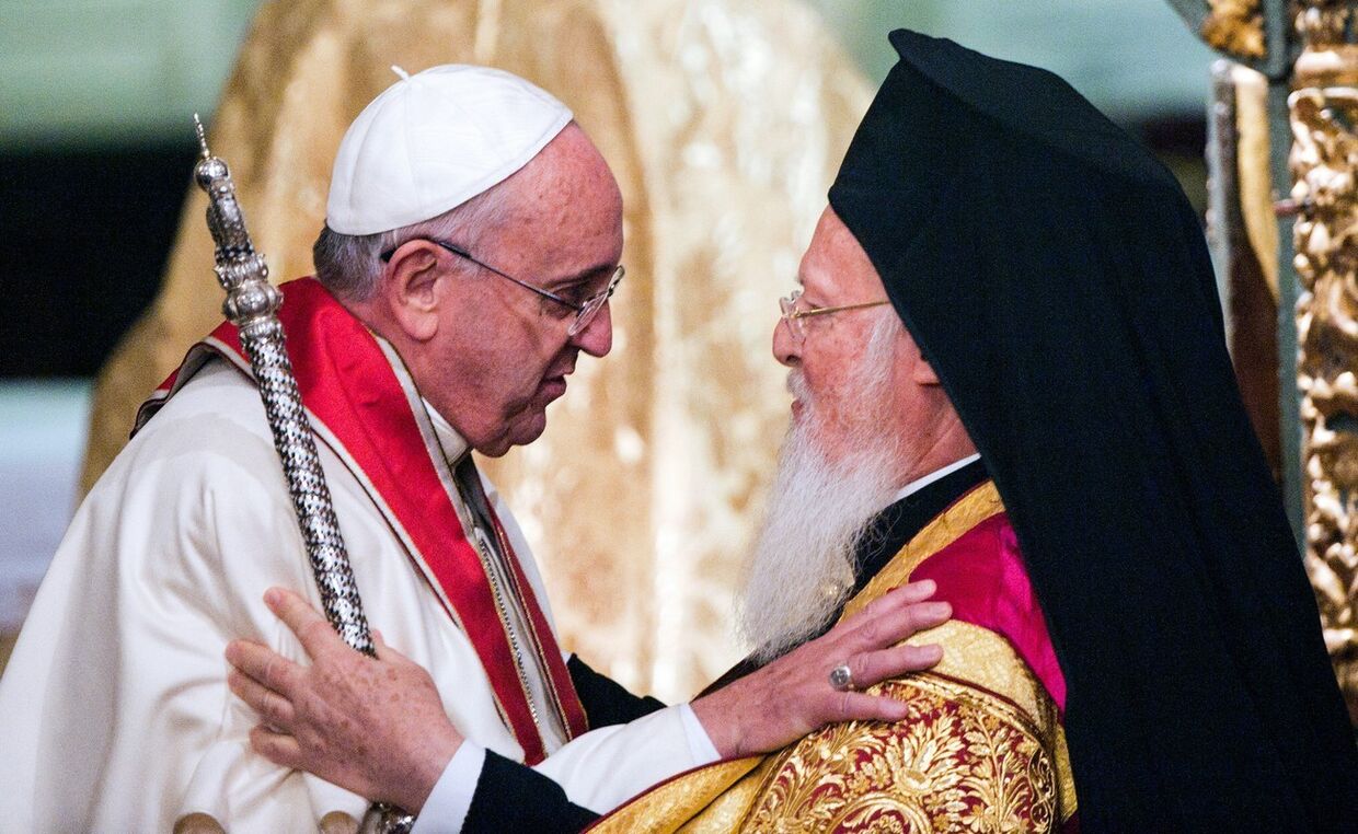 Встреча Папы Франциска с Патриархом Константинопольским Варфоломеем I в Стамбуле