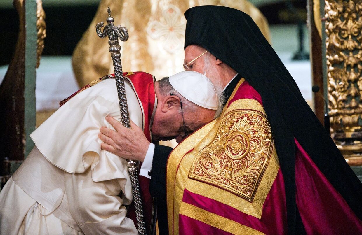Встреча Папы Франциска с Патриархом Константинопольским Варфоломеем I в Стамбуле
